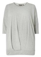 Dorothy Perkins *dp Curve Grey Bubble Hem Top