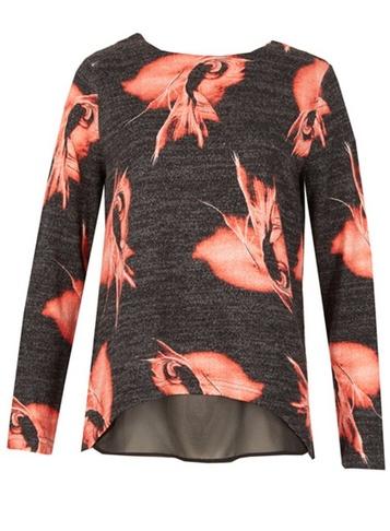 *tenki Grey Floral Jumper