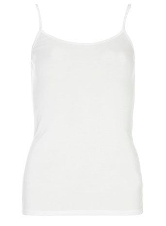 Dorothy Perkins White Satin Trim Cami Top