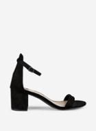Dorothy Perkins Wide Fit Black 'sinner' Heeled Sandals