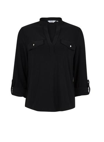 Dorothy Perkins Petite Black Jersey Shirt