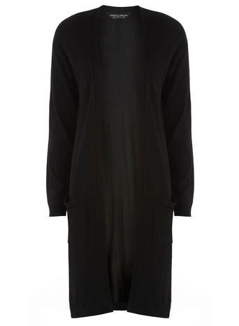 Dorothy Perkins Black Longline Pocket Cardigan