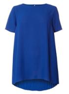 Dorothy Perkins Dp Curve Cobalt Pleated Back Blouse