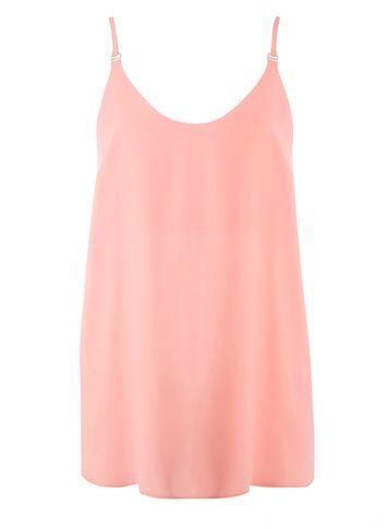 Dorothy Perkins *tall Pink Trim Camisole Top