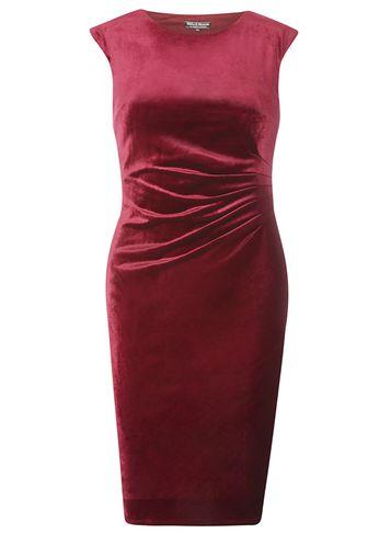Dorothy Perkins *billie & Blossom Mulberry Velour Bodycon Dress