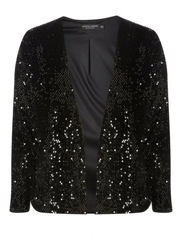 Dorothy Perkins Black Sequin Embellished Jacket