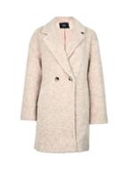 *only Blush Wool Button Coat