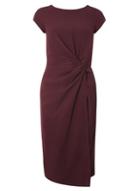 Dorothy Perkins *luxe Merlot Ruched Crepe Dress