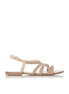*head Over Heels By Dune Rose Gold Neema Ladies Flat Sandals