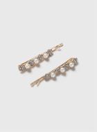 Dorothy Perkins 2 Pack Pearl And Floral Hair Clips
