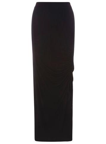 Dorothy Perkins Black Ruched Maxi Skirt