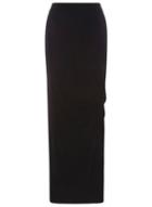 Dorothy Perkins Black Ruched Maxi Skirt