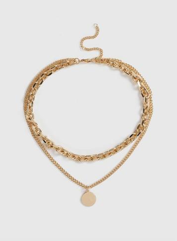 Dorothy Perkins Gold Chunky Layered Necklace