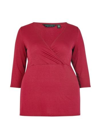 Dorothy Perkins *dp Curve Oxblood Wrap Top