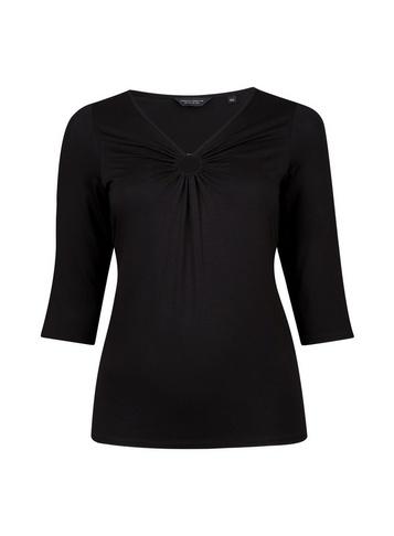 Dorothy Perkins *dp Curve Black Ring Top