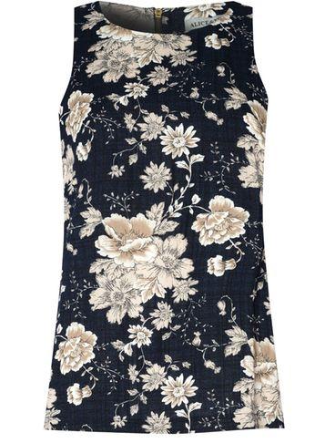 Dorothy Perkins *alice & You Navy Printed Top