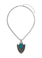 Dorothy Perkins Blue Stone Arrow Necklace