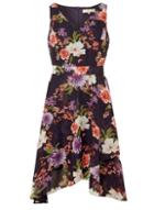 Dorothy Perkins *billie & Blossom Navy Floral Print Midi Wrap Dress
