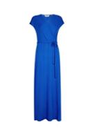 Dorothy Perkins *tall Blue Wrap Maxi Dress