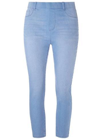 Dorothy Perkins *tall Light Blue 'eden' Bleach Crop Jeggings