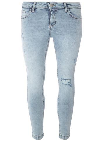 Dorothy Perkins Petite Stone Wash 'darcy' Ankle Grazer Jeans