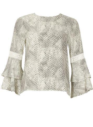 Dorothy Perkins *izabel London Multicoloured Dotty Ruffle Sleeve Blouse