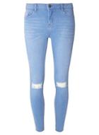 Dorothy Perkins Ice Blue Rip Darcy Ankle Grazer Jeans