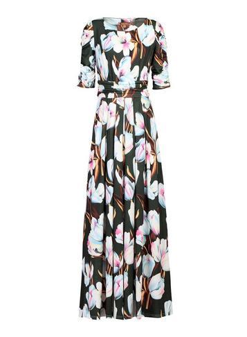 Dorothy Perkins *jolie Moi Green Multi Maxi Dress
