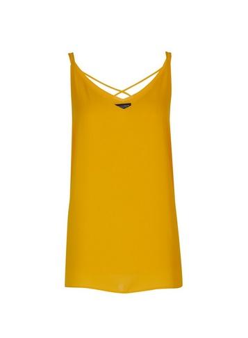 Dorothy Perkins Ochre Cross Back Camisole Top