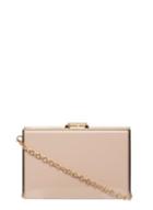 Dorothy Perkins Nude Patent Insert Box Clutch Bag
