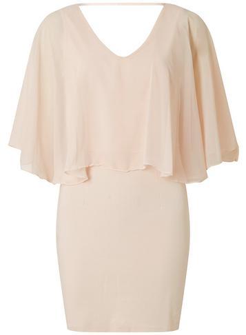 Dorothy Perkins *vila Blush V-neck Bodycon Dress