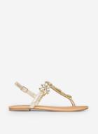 Dorothy Perkins Gold Floss Jewelled Sandals