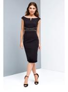 Dorothy Perkins *little Mistress Black Chain Bodycon Dress