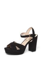 Dorothy Perkins Black 'stars' Cross Over Platform Sandals