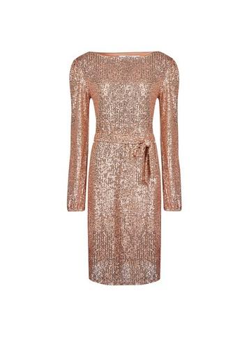 Dorothy Perkins *tall Pink Sequin Tie Waist Dress