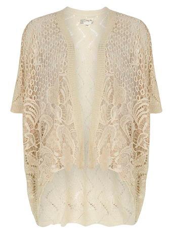 Dorothy Perkins Beige Crochet Cardigan