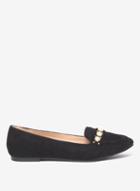 Dorothy Perkins Black 'lacy' Pearl Trim Loafers