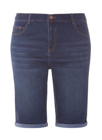 Dorothy Perkins Dp Curve Midwash Knee Length Shorts