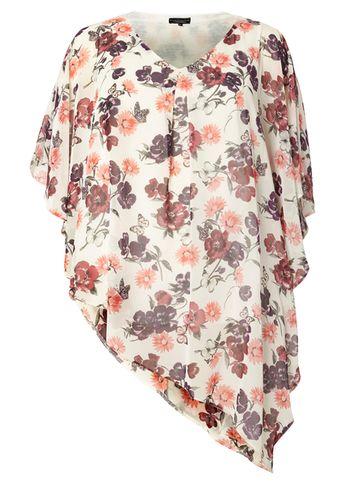 Dorothy Perkins *billie & Blossom Curve Colbalt Overlay Top