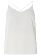 Dorothy Perkins Petite Silver Cross Back Camisole Top