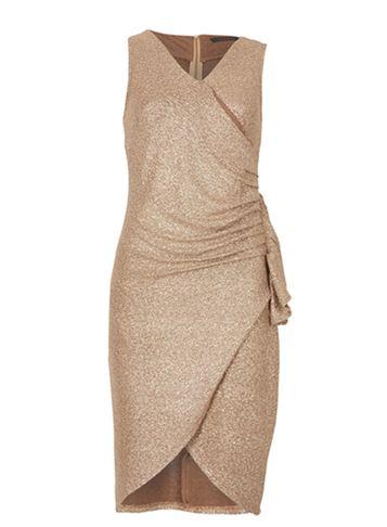 Dorothy Perkins *tenki Gold Shiny Bodycon Dress