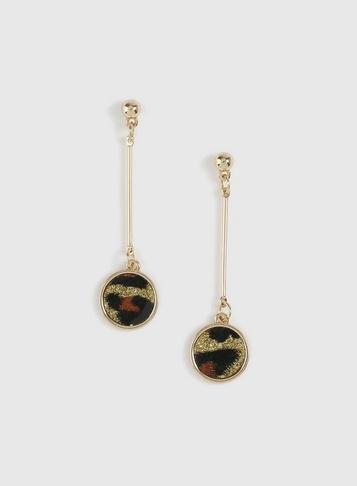 Dorothy Perkins Leopard Glitter Stick Earrings