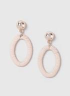 Dorothy Perkins Pink Wrap Oval Drop Earrings