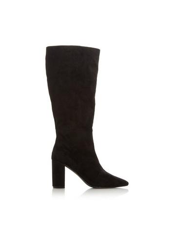 *head Over Heels By Dune Black Sali Heeled Boots