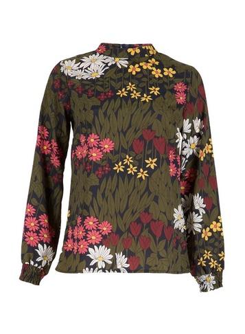 Dorothy Perkins *tenki Green Floral Print Top