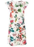Dorothy Perkins Cream Floral Print Ruffle Shift Dress