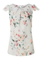 Dorothy Perkins *billie & Blossom Tall Grey Floral Shell Top