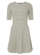 Dorothy Perkins *vero Moda White Striped Skater Dress