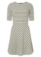 Dorothy Perkins *vero Moda White Striped Skater Dress