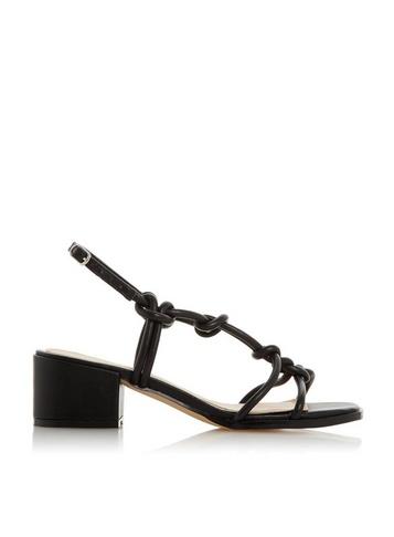 *head Over Heels By Dune Black Jiji Mid Heel Sandals